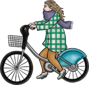 Cyclist illustration John Rooney