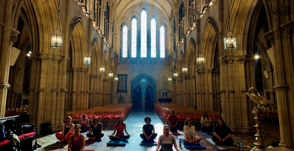 Yoga in the nave Ruth Kenny