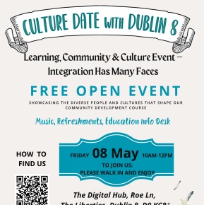 Pink Blue Cute Illustrated Spring Festival Event Poster 1