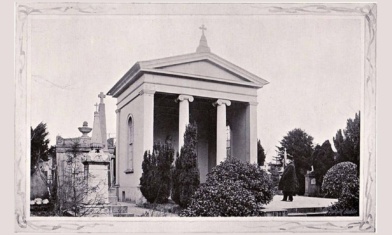 Goldenbridge Cemetery mortury chapel collage
