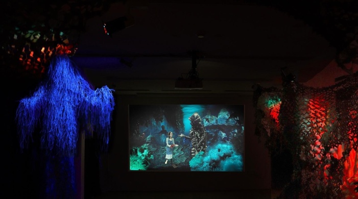 Installation shot of Mutualism by Rayleen Clancy and Beatrice O'Connell at the Courthouse Gallery, Ennistymon, Co. Clare December 2024 - January 2025. Photo credit: Rayleen Clancy