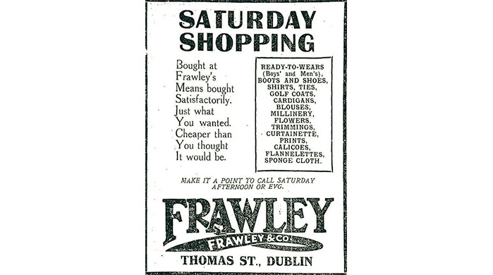 Saturday shopping frawleys thomas street